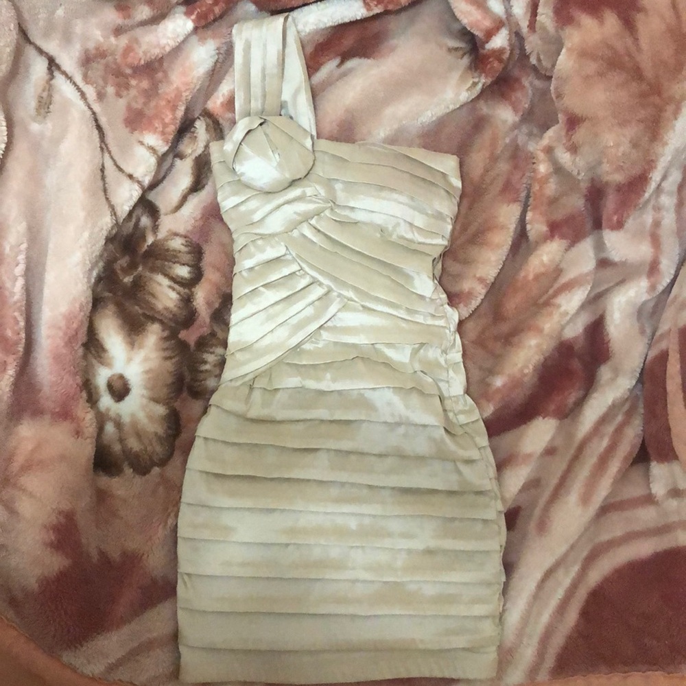 Nude One strap body on dress